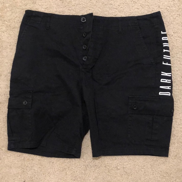 ASOS Other - ASOS Dark Future Black Cargo Shorts